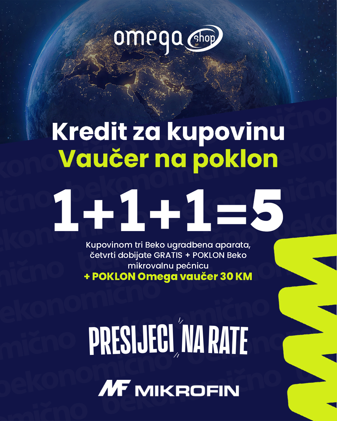 Omega shop i Mikrofin kampanja